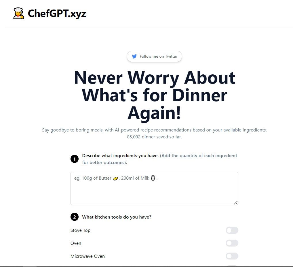 chefgpt ai cooking assistant tool